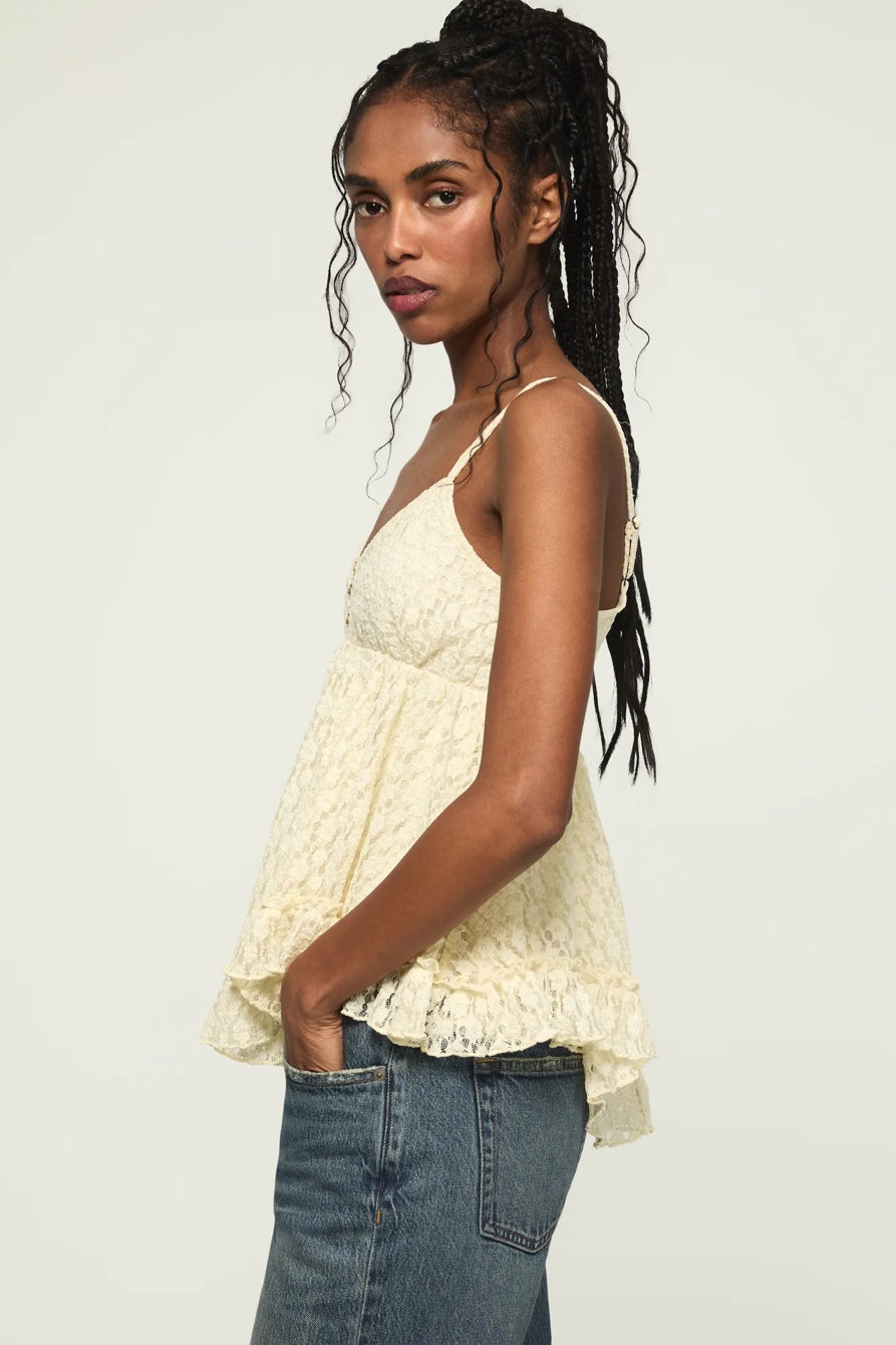 RUFFLE BABY DOLL CAMI, image 4