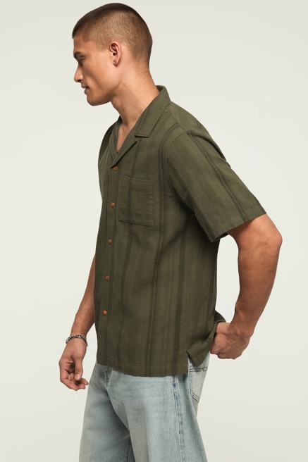 SS TEXTURED CAMP COLLAR SHIRT, image 4