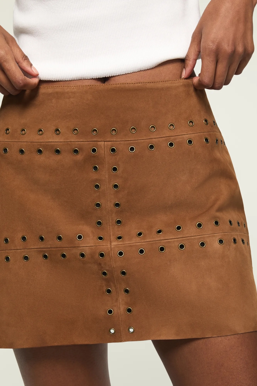 SUEDE MINI SKIRT, image 5