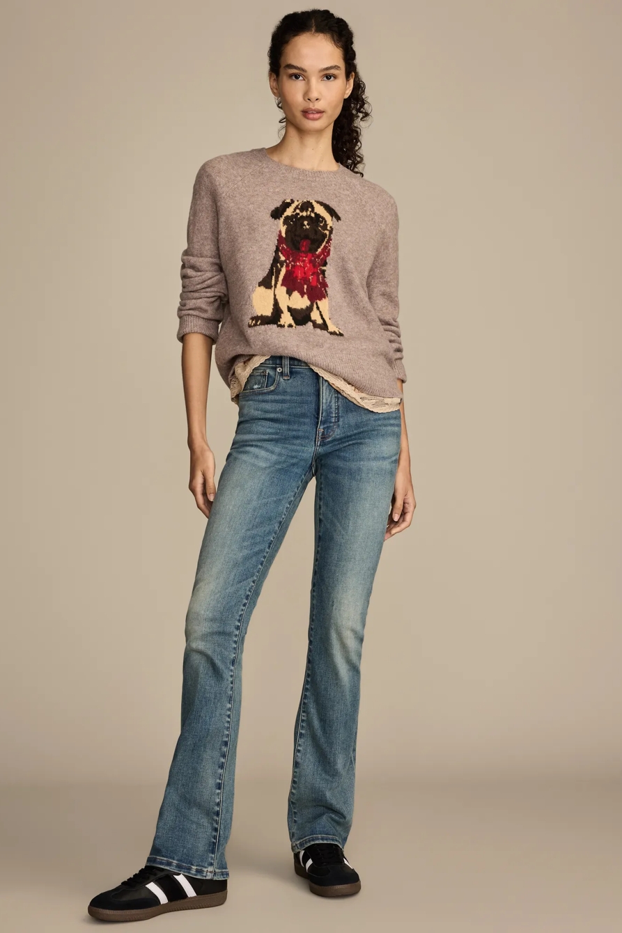 CLOUD SOFT PUG CREW NECK SWEATER, image 5