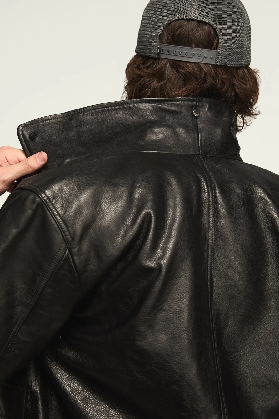 LEATHER FLIGHT JACKET, image 2