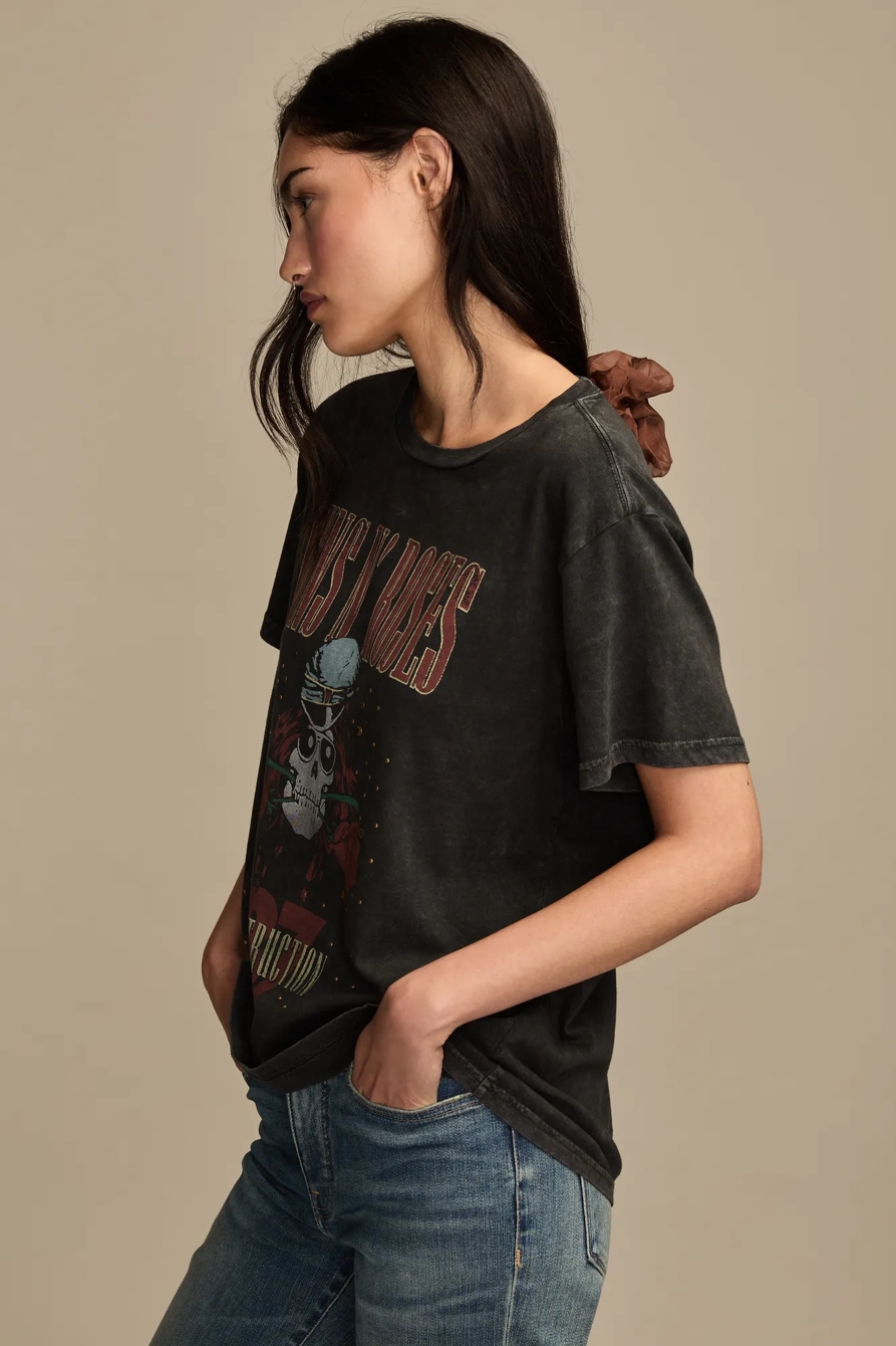 GUNS N ROSES STUDDED BOYFRIEND TEE, image 3