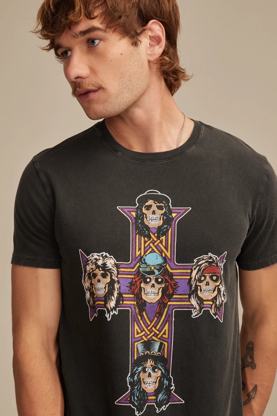 GUNS N ROSES CROSS TEE, image 4