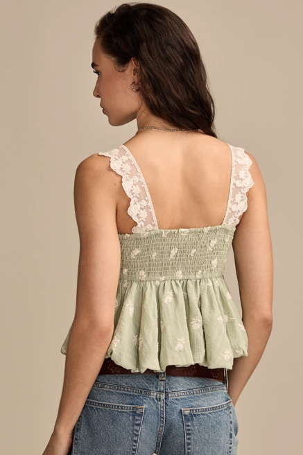 FLORAL EMBROIDERED SWING TANK, image 4