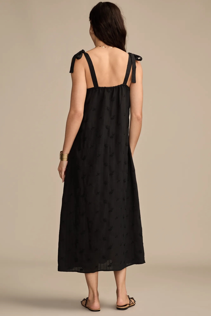 EMBROIDERED TIE STRAP SLIP DRESS, image 5