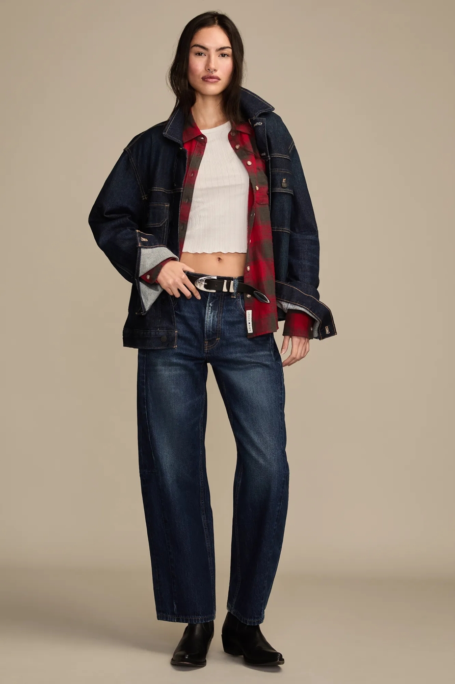 CLYDE PLAID BOYFRIEND BUTTONDOWN SHIRT, image 5