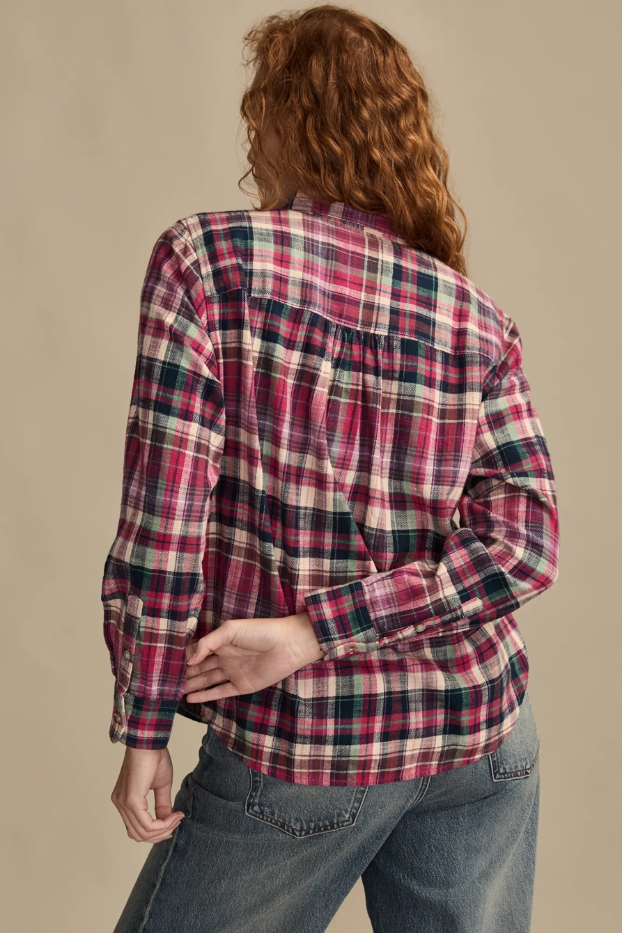 CLYDE PLAID BOYFRIEND BUTTONDOWN SHIRT, image 3