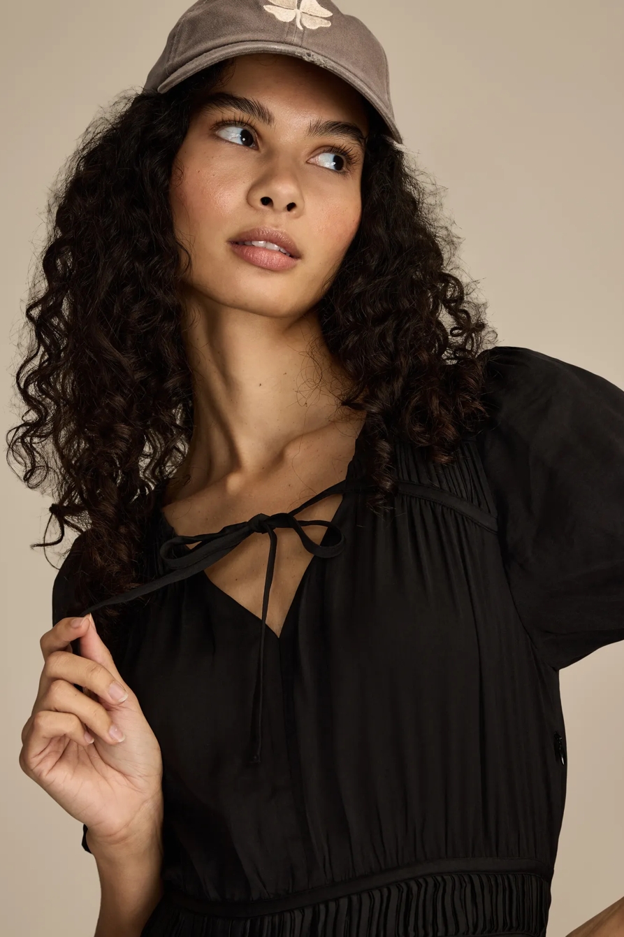 CRINKLE SATIN MIDI DRESS, image 4