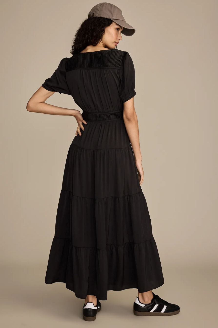 CRINKLE SATIN MIDI DRESS, image 5