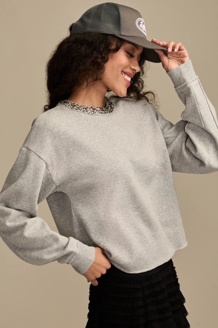 JEWELLED CREW NECK SWEATSHIRT, image 3
