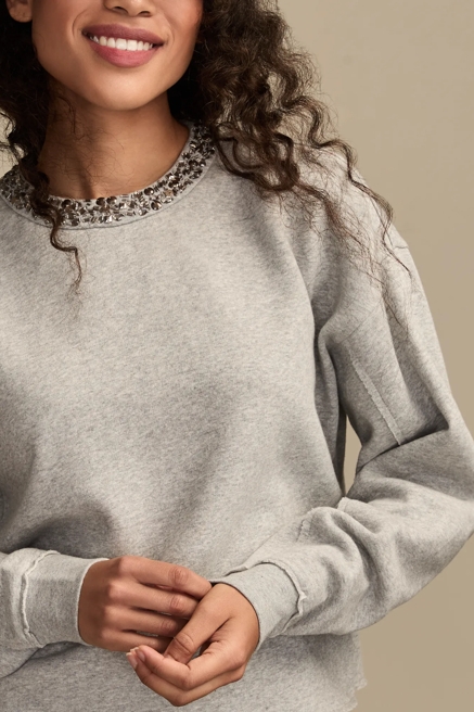 JEWELLED CREW NECK SWEATSHIRT, image 4