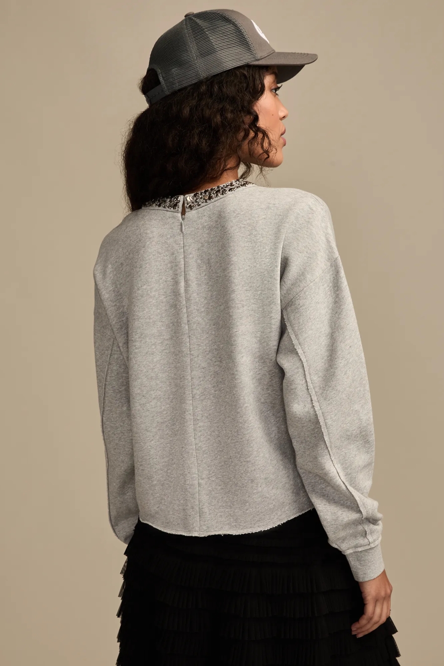 JEWELLED CREW NECK SWEATSHIRT, image 5