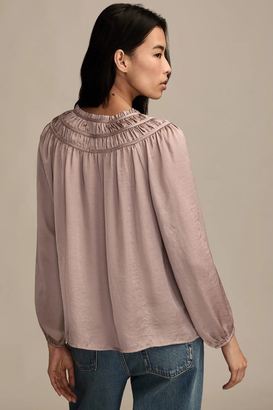 RUCHED PEASANT TOP, image 3