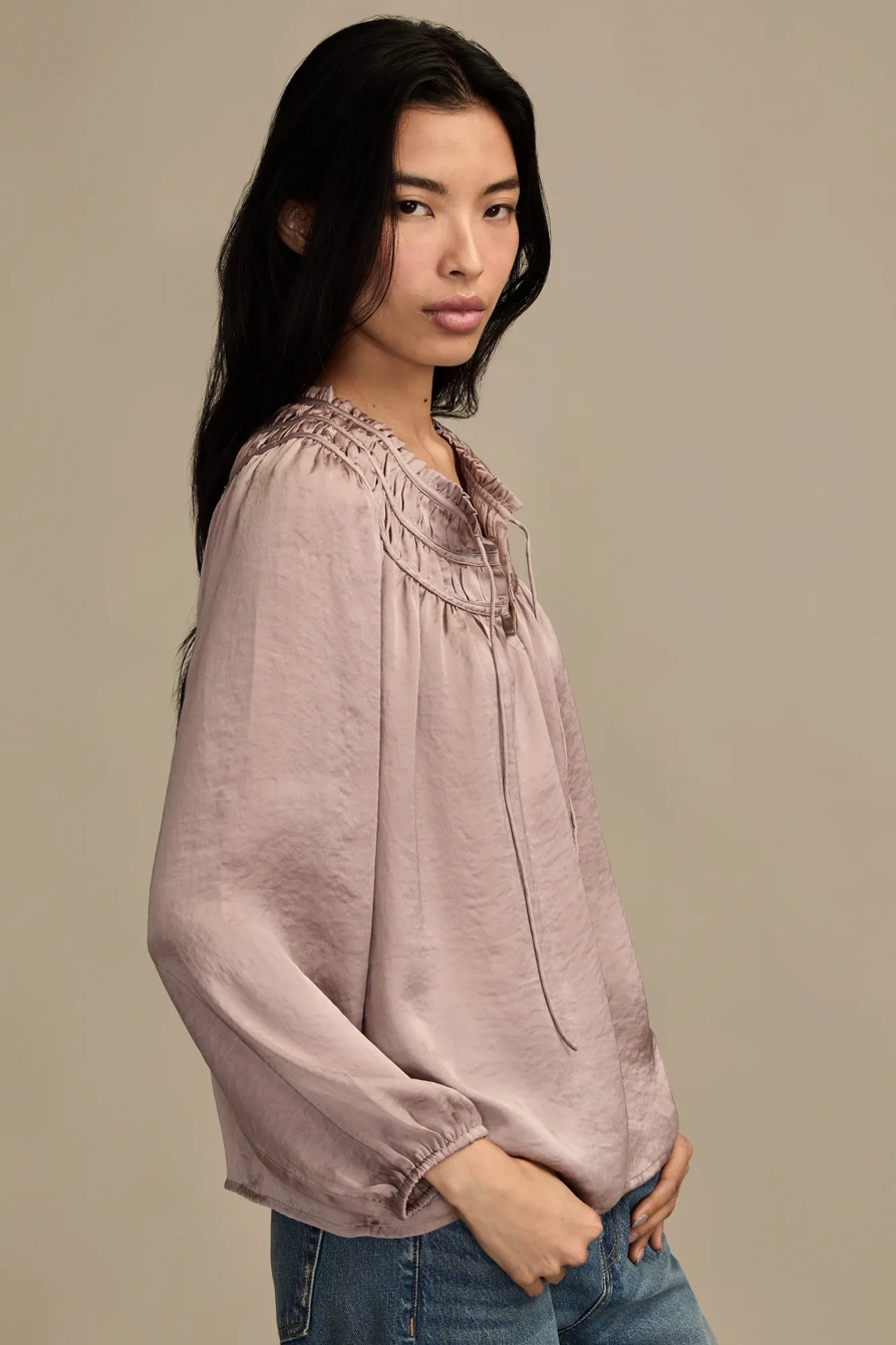RUCHED PEASANT TOP, image 4