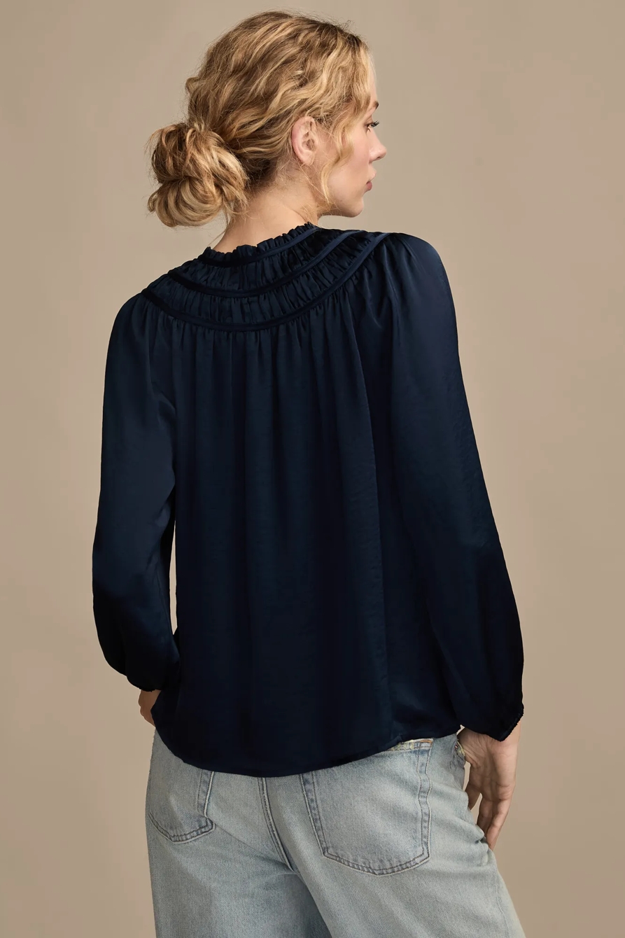 RUCHED PEASANT TOP, image 3