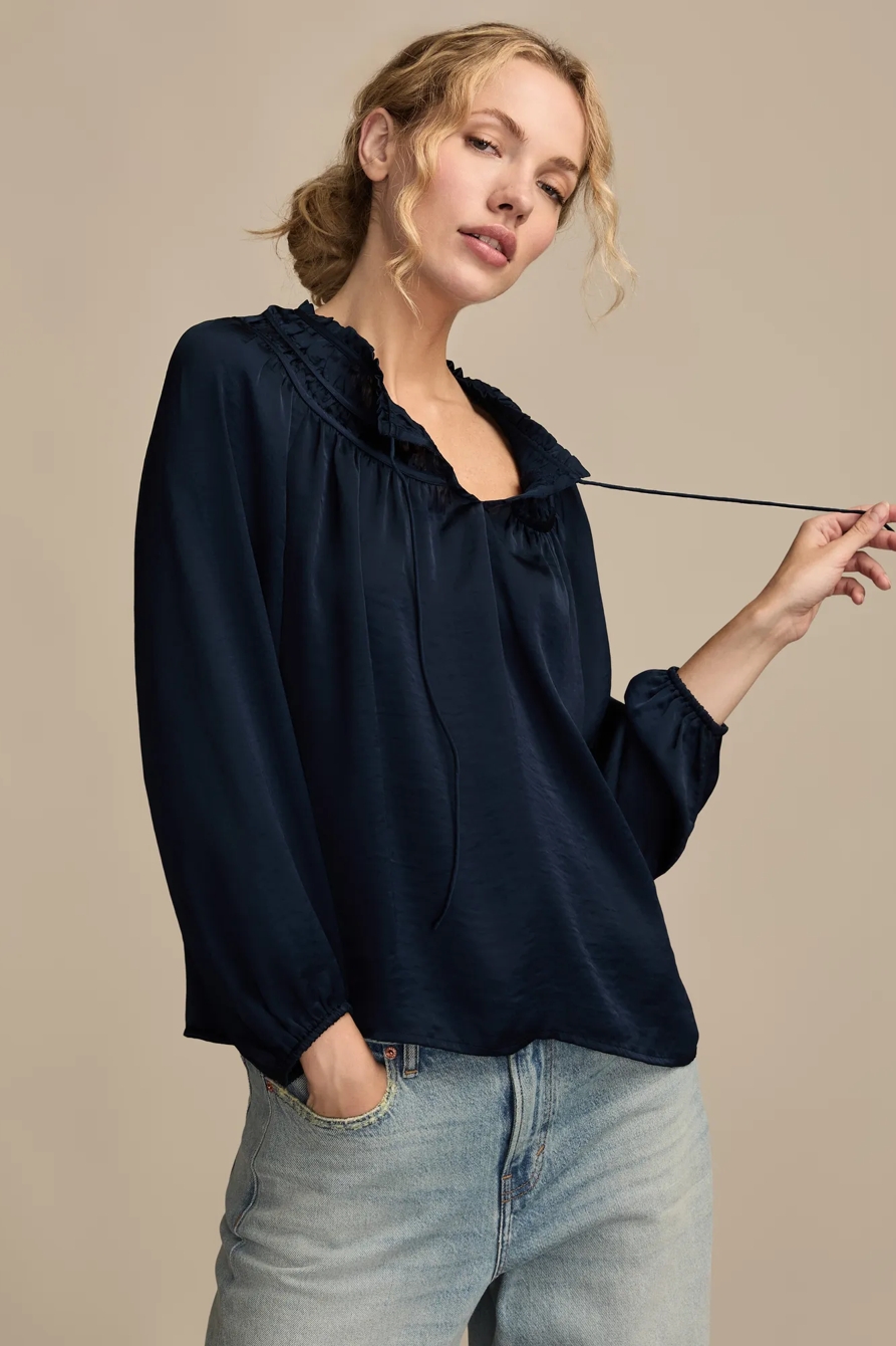 RUCHED PEASANT TOP, image 5
