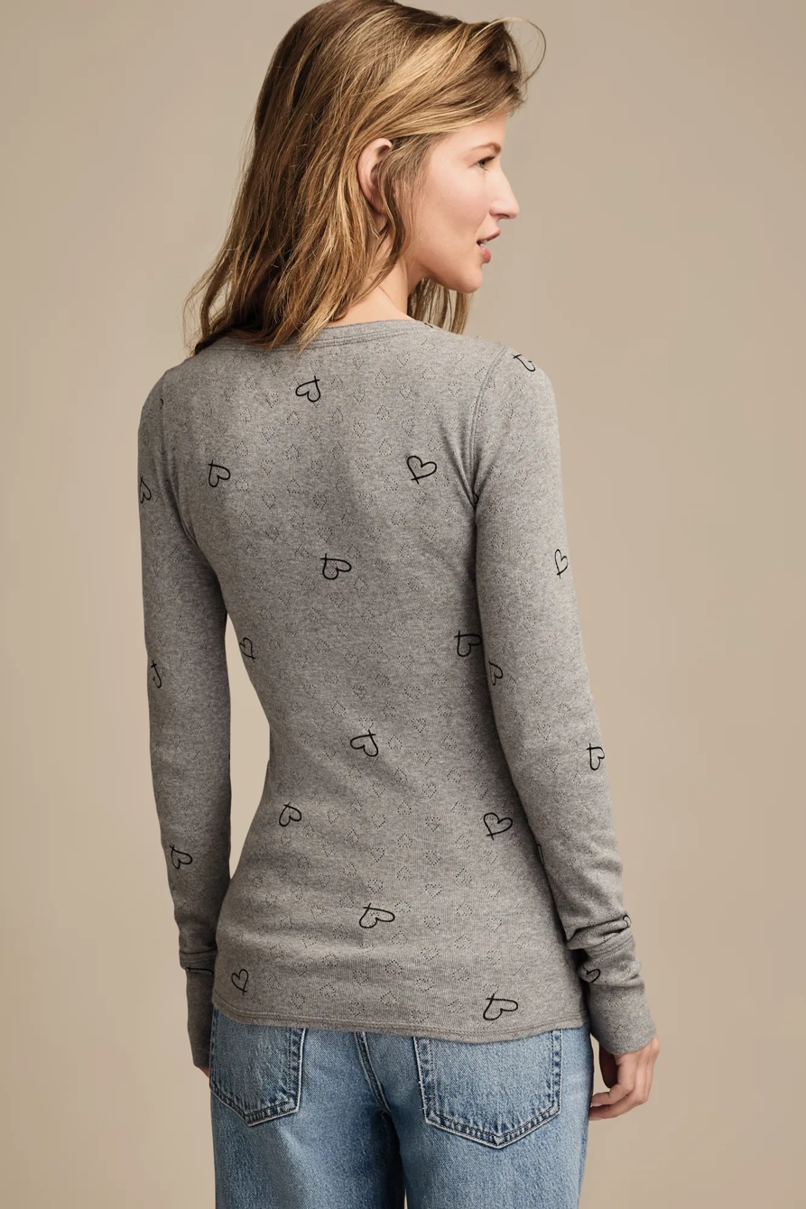 VALENTINE POINTELLE TRIM RIB HENLEY, image 3