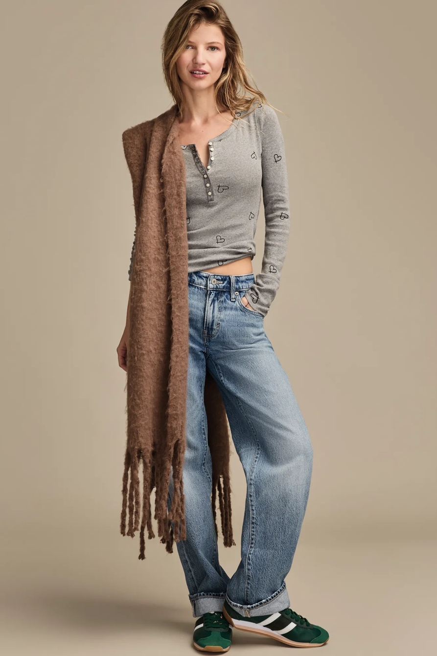 VALENTINE POINTELLE TRIM RIB HENLEY, image 5