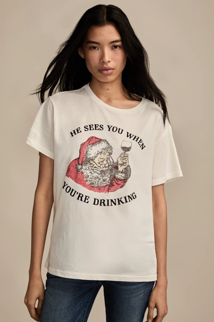 HE SEES YOU WHEN YOU'RE DRINKING CLASSIC CREW, image 1