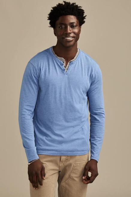 BIG & TALL VENICE BURNOUT LONG SLEEVE TEE, image 2