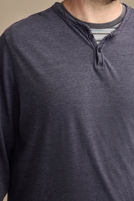 BIG & TALL VENICE BURNOUT LONG SLEEVE TEE, image 2