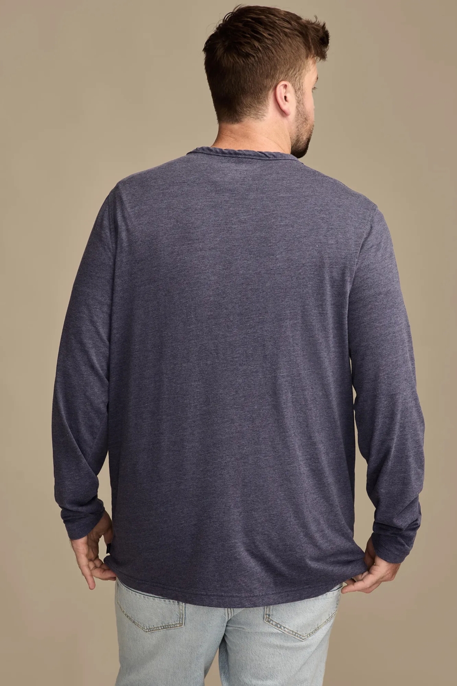 BIG AND TALL VENICE BURNOUT LONG SLEEVE TEE, image 3