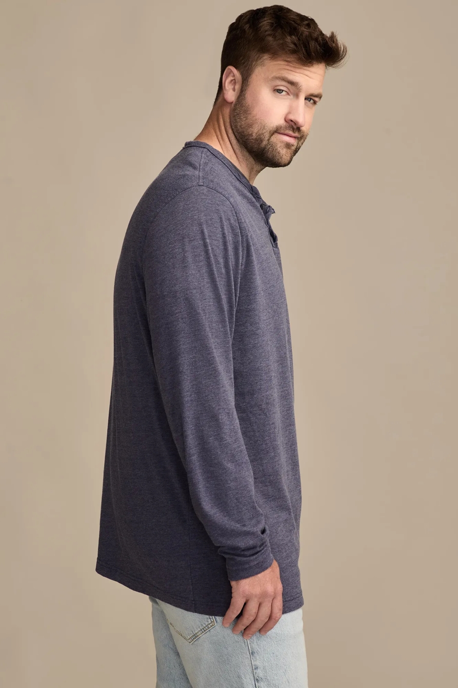 BIG AND TALL VENICE BURNOUT LONG SLEEVE TEE, image 4