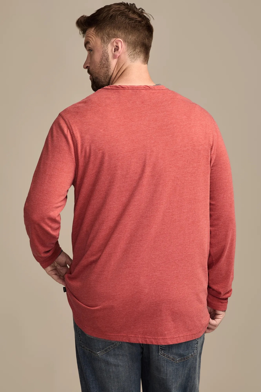 BIG AND TALL VENICE BURNOUT LONG SLEEVE TEE, image 3