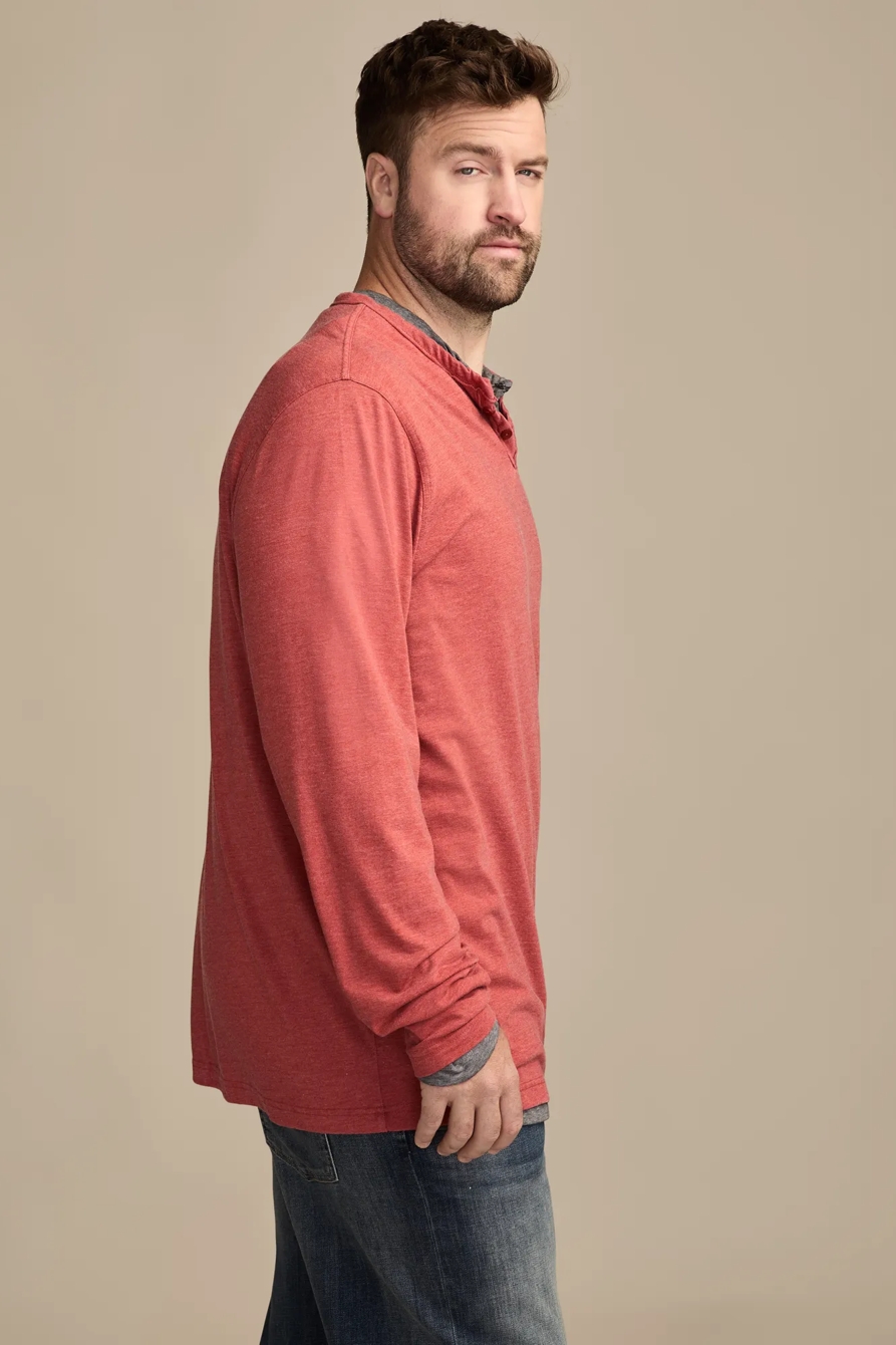 BIG AND TALL VENICE BURNOUT LONG SLEEVE TEE, image 4