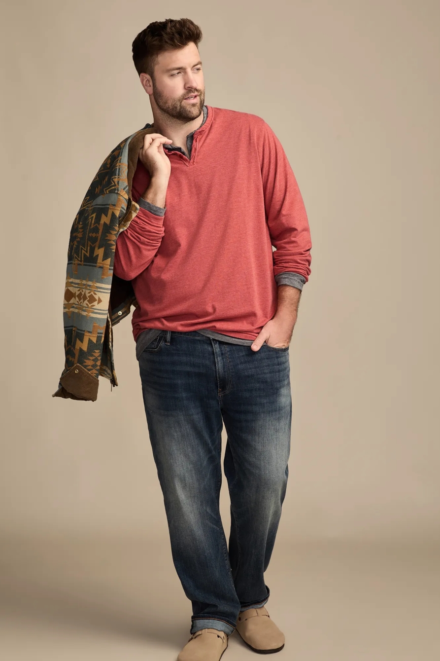 BIG & TALL VENICE BURNOUT LONG SLEEVE TEE, image 5