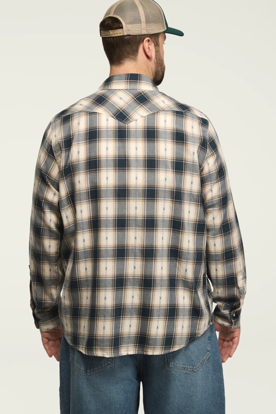 BIG AND TALL LONG SLEEVE DOBBY WESTERN, image 3