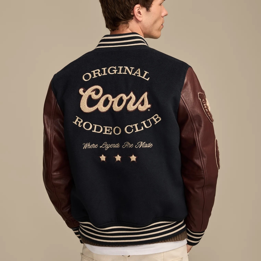 Lucky Brand Coors Varsity Jacket - Men's Clothing Outerwear Jackets Coats