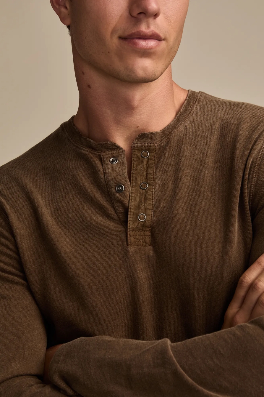 LONG SLEEVE WEEKEND SLUB HENLEY, image 2