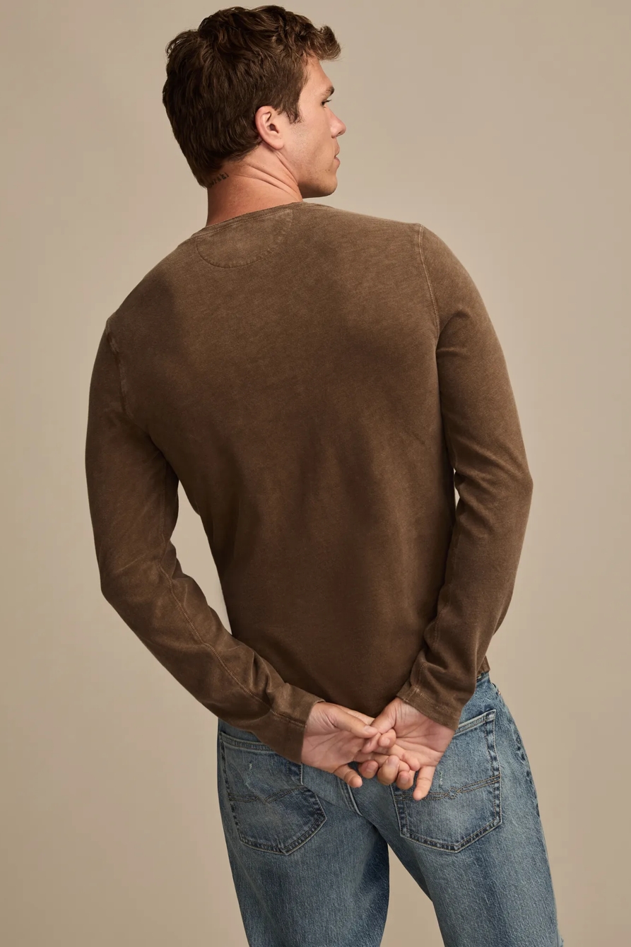 LONG SLEEVE WEEKEND SLUB HENLEY, image 3