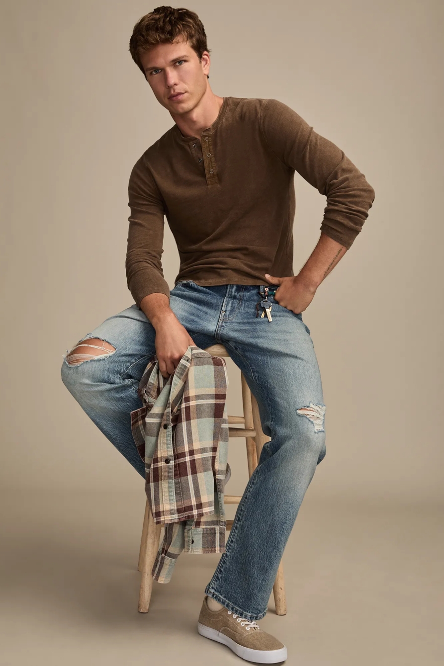 LONG SLEEVE WEEKEND SLUB HENLEY, image 5