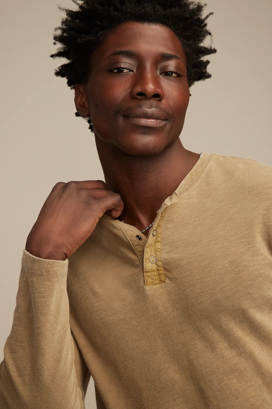 LONG SLEEVE WEEKEND SLUB HENLEY, image 5