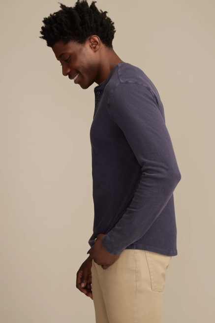 LONG SLEEVE WEEKEND SLUB HENLEY, image 4