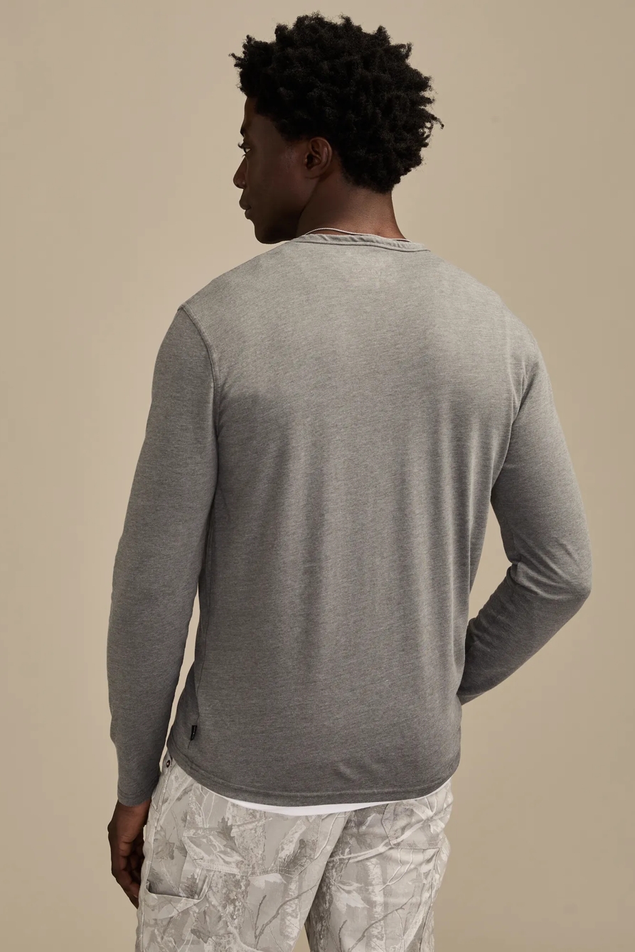 VENICE BURNOUT NOTCH NECK LONG SLEEVE, image 3