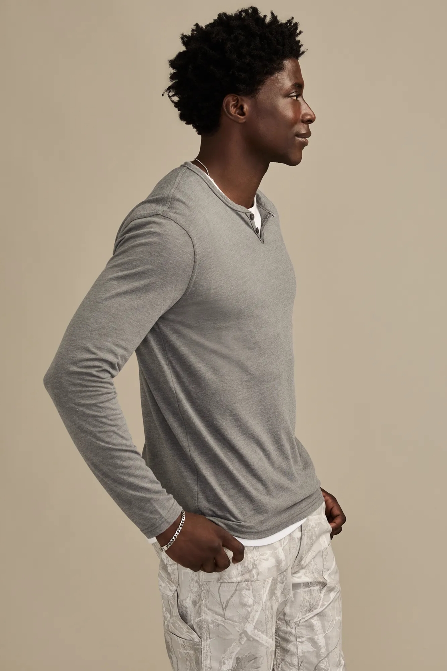 VENICE BURNOUT NOTCH NECK LONG SLEEVE, image 4