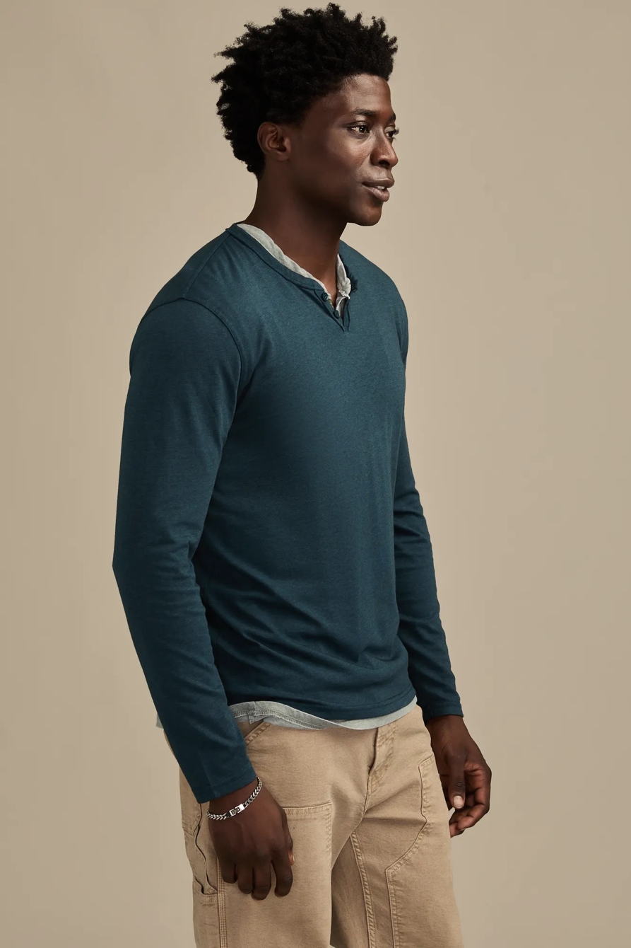 VENICE BURNOUT NOTCH NECK LONG SLEEVE, image 4