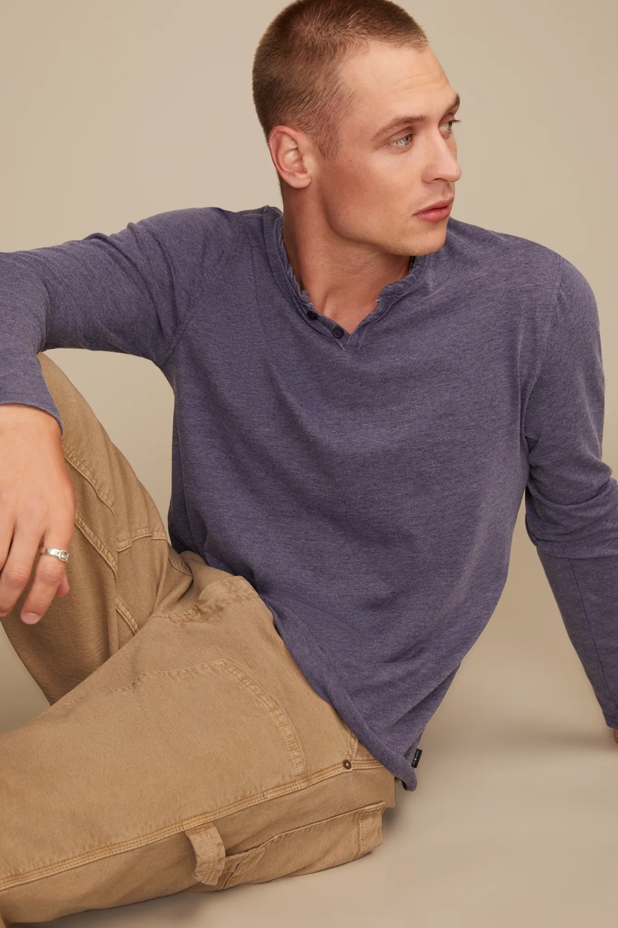 VENICE BURNOUT NOTCH NECK LONG SLEEVE, image 5