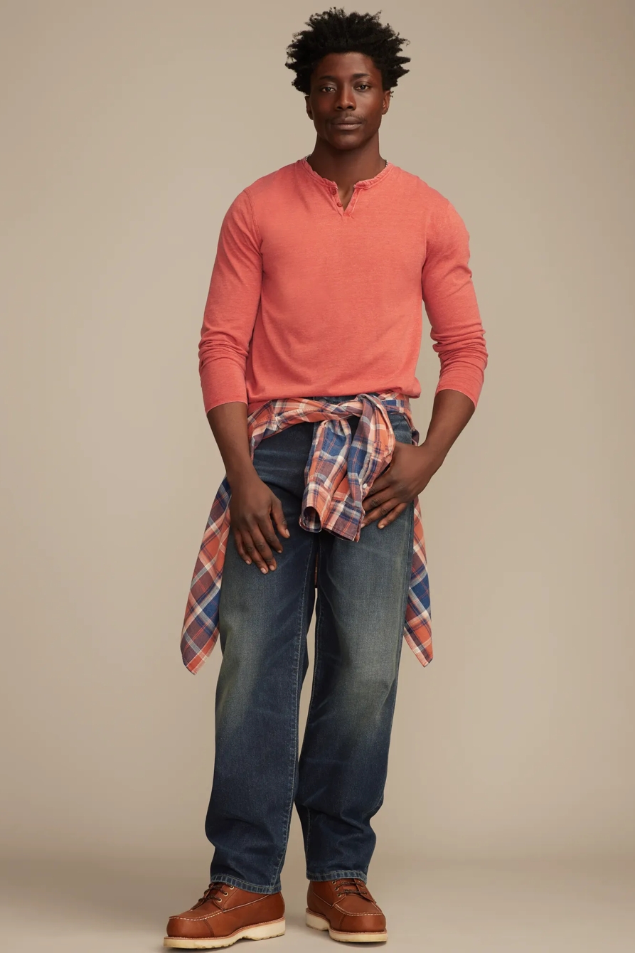 VENICE BURNOUT NOTCH NECK LONG SLEEVE, image 5