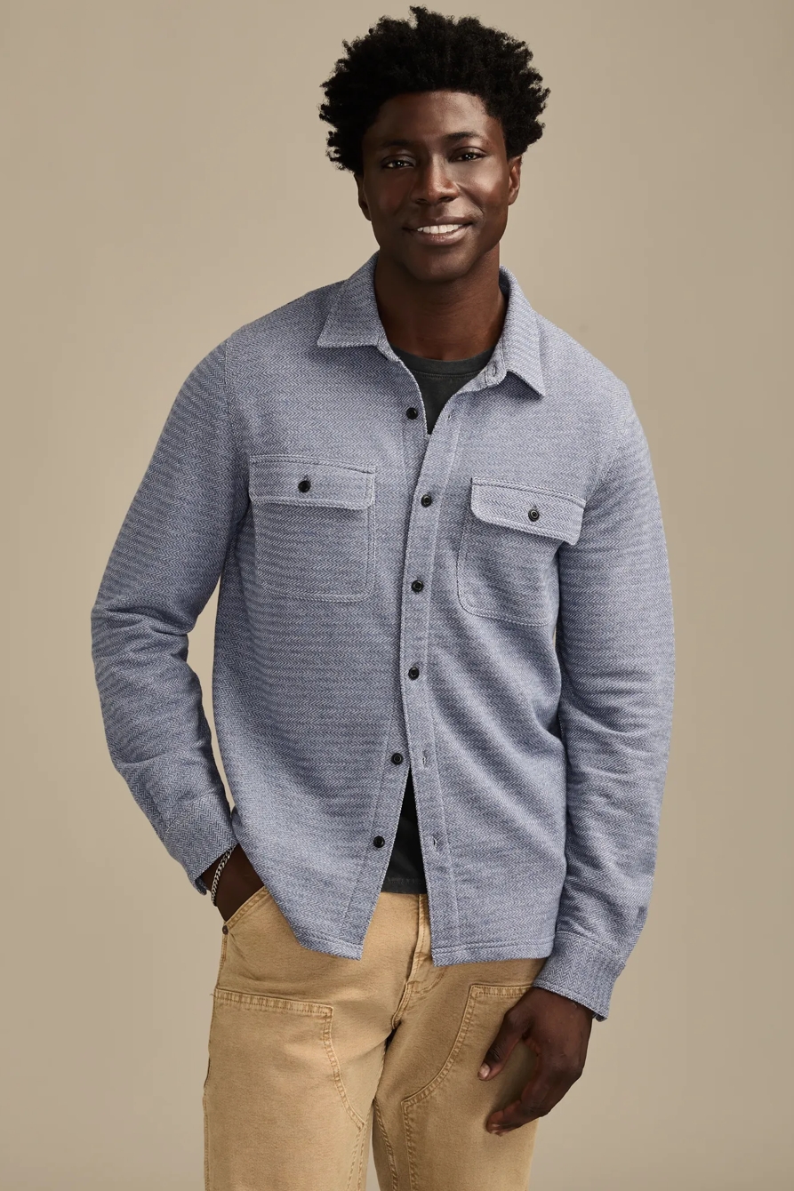 HERRINGBONE KNIT SHIRT, image 2