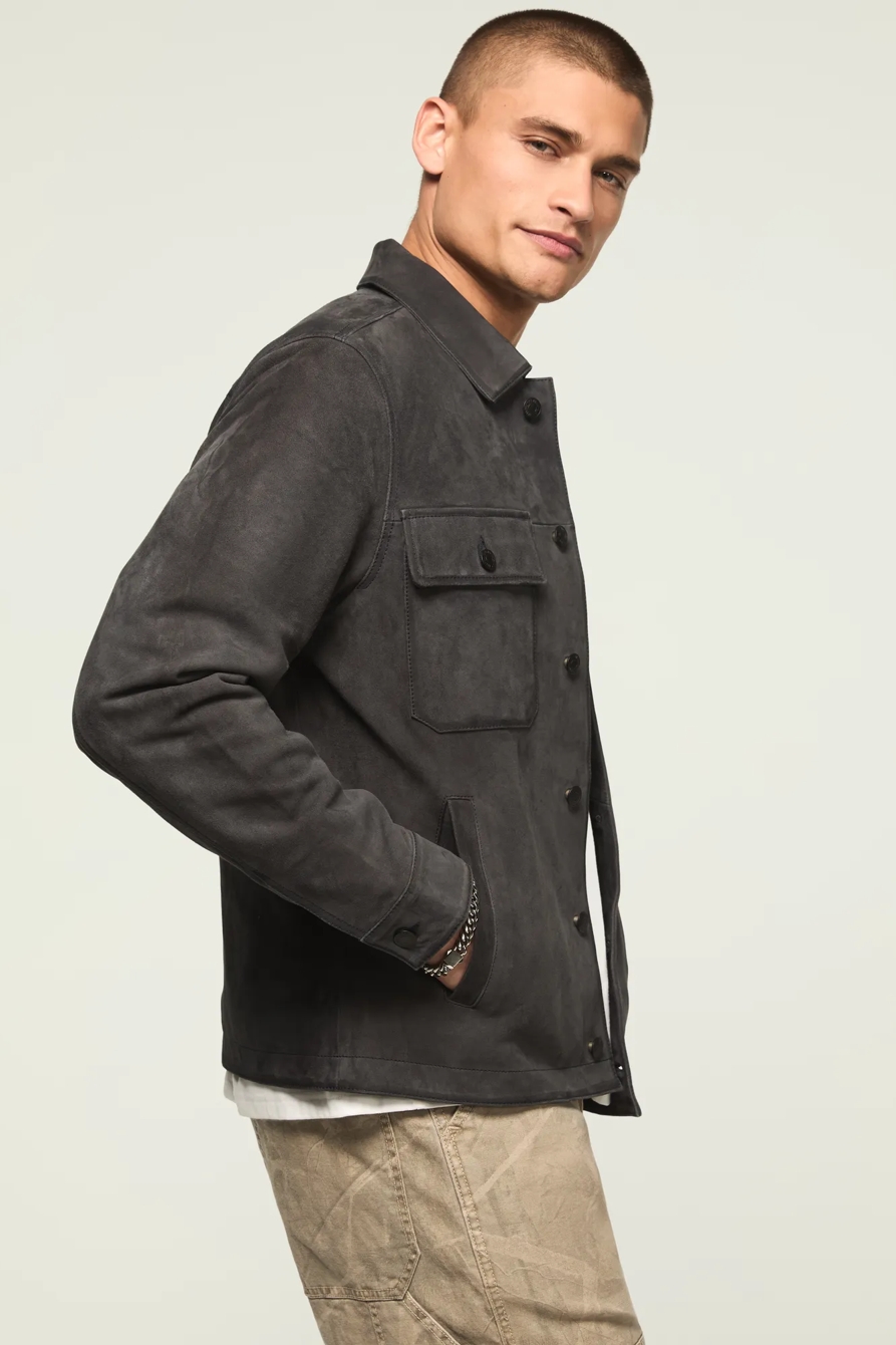 SUEDE SHIRT JACKET, image 4