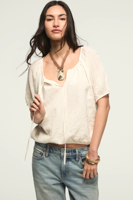 SHORT SLEEVE BUBBLE TOP, image 1