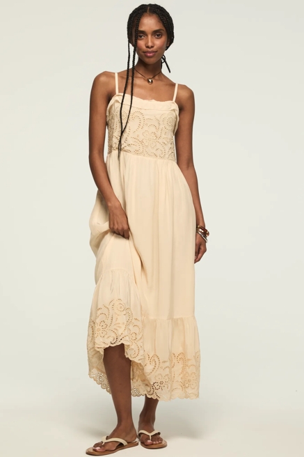 CUTWORK MIDI DRESS, image 1