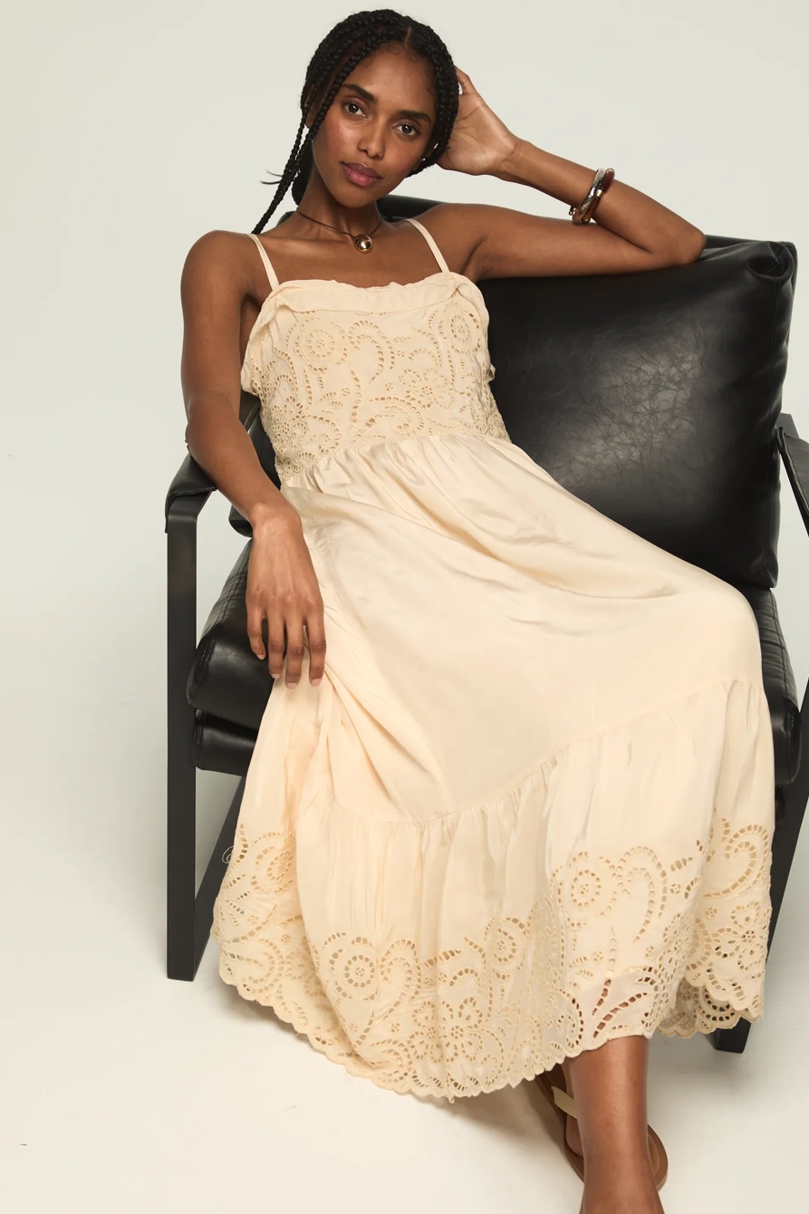 CUTWORK MIDI DRESS, image 5