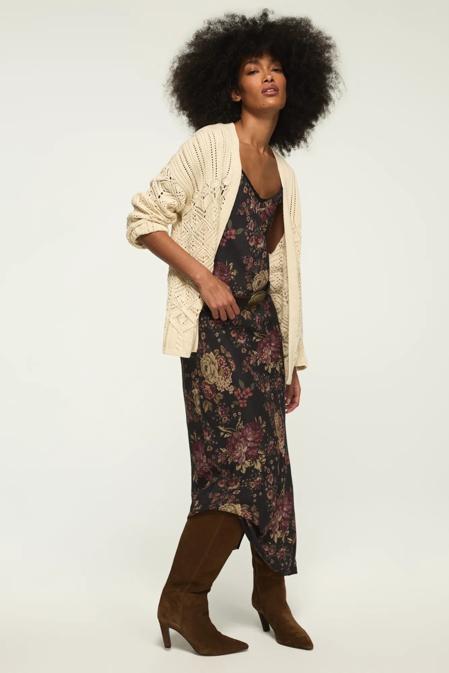 MIXED STITCH CARDIGAN SWEATER, image 5