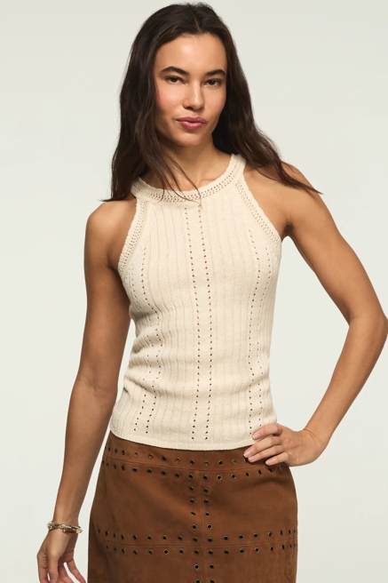 SCOOP NECK SWEATER TANK, image 1