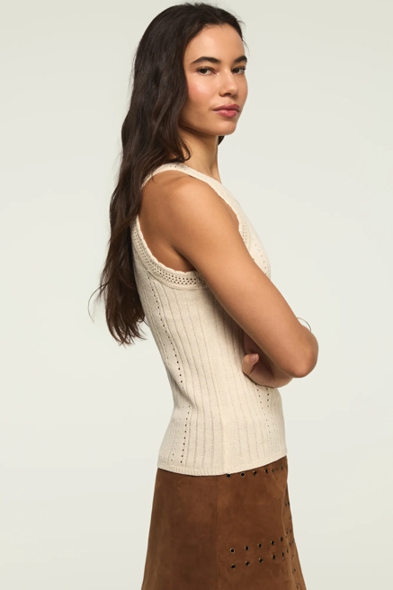 SCOOP NECK SWEATER TANK, image 4